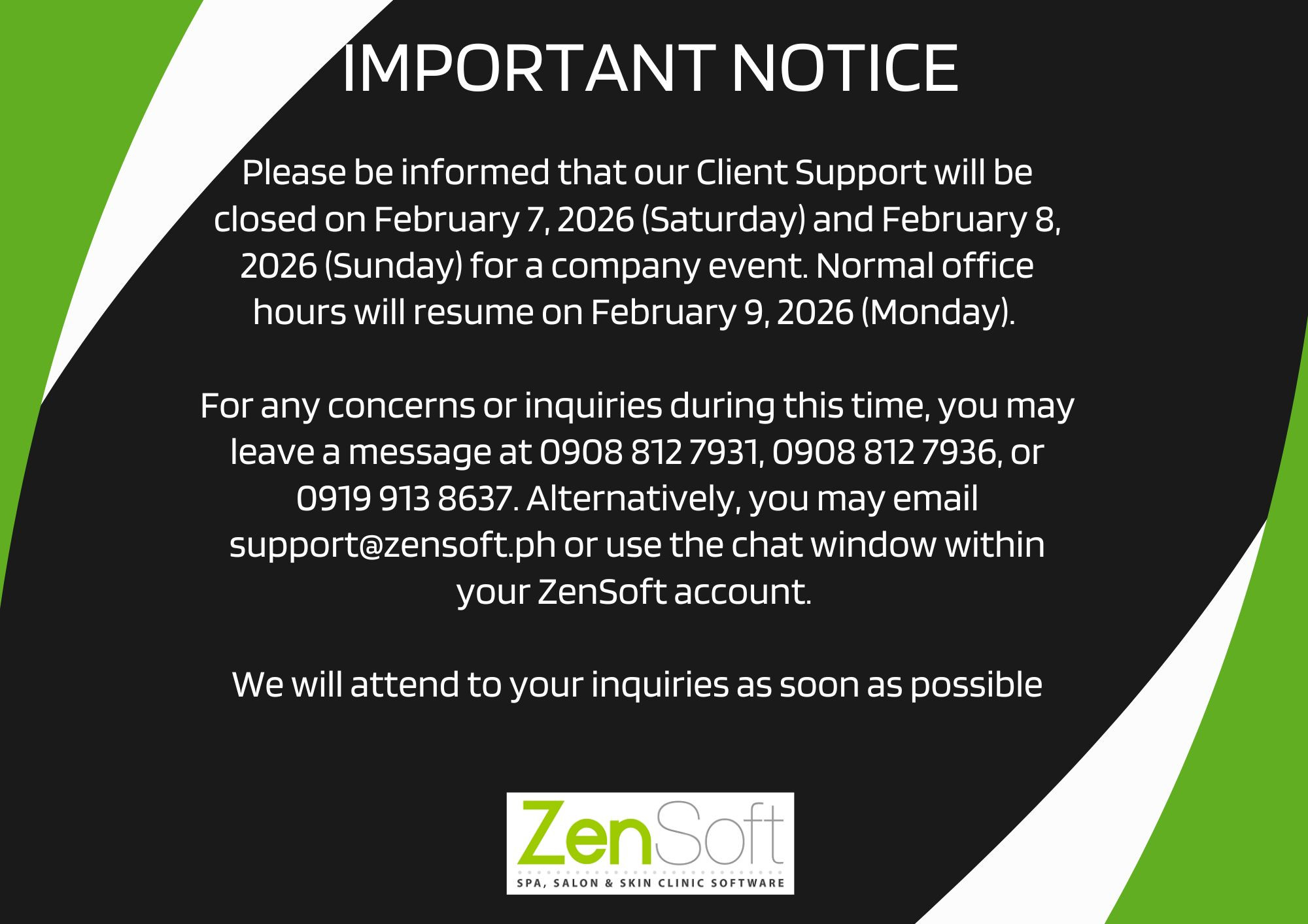 Zensoft Announcement