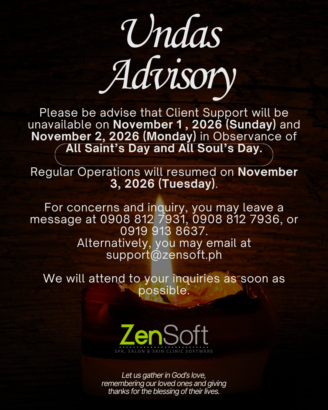 Zensoft Announcement